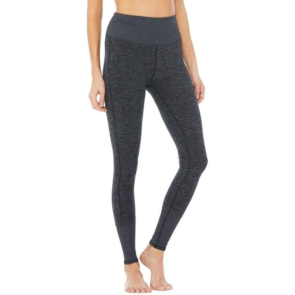 Alo Leggings Womens Size XXS Gray High Waist Pants Athletic Stretch Damage HOLE